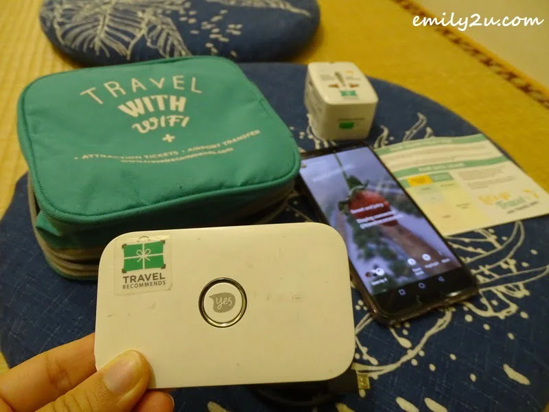 9. rented travel WiFi router from Travel Recommends
