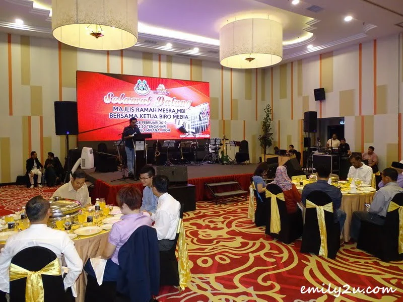 President of Kelab Sukan & Kebajikan Media Perak (KSKMP), Rosli Mansor delivers his speech