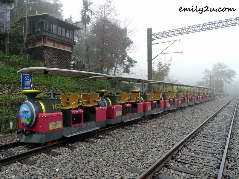 one of the trains at Shengxing Station