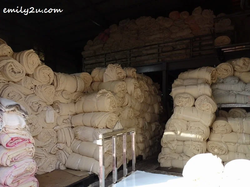 bales of cloth