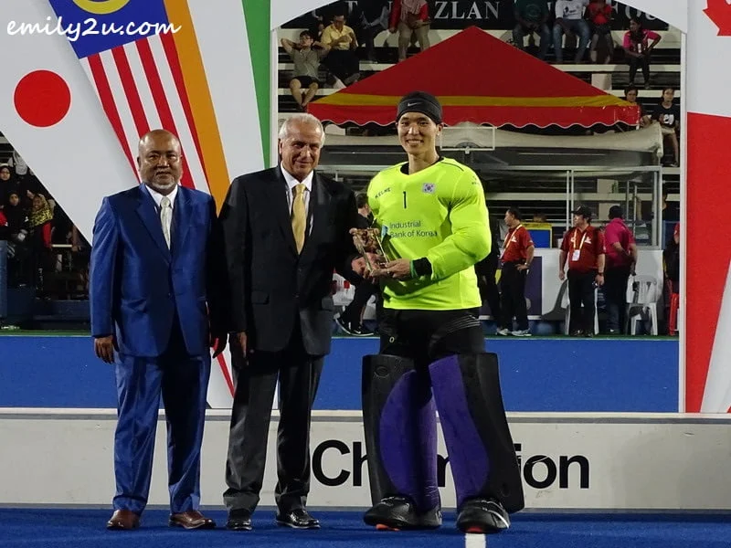 Best Goalkeeper of the Tournament: Kim Jae-hyeon (1) / Korea