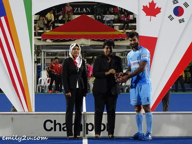 Best Player of Tournament: Surender Kumar (6) / India