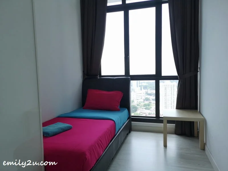 one of the three bedrooms