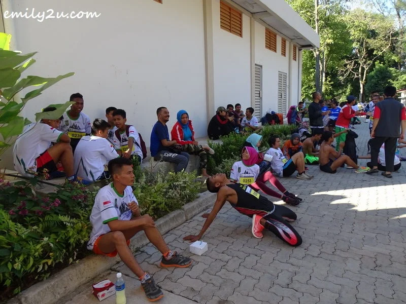 chilling before the run
