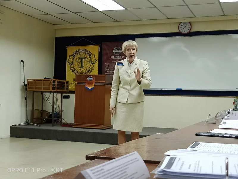 Toastmasters International President Lark Doley, DTM