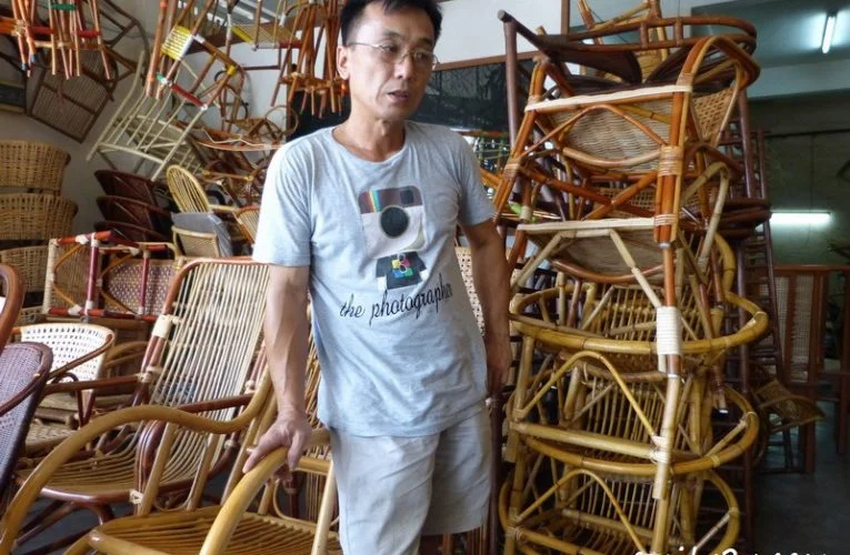 Weaving His Mark With Rattan