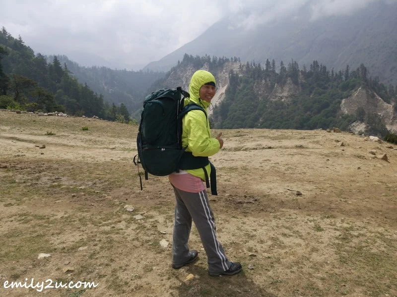 posing with my friend's 75L Karrimor Panther haversack
