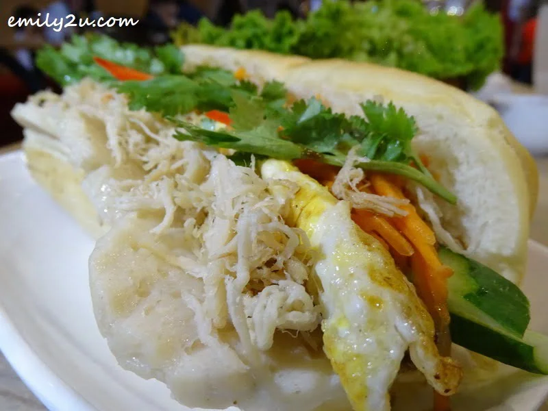 Special Banh Mi (Chicken Ham, Egg, Chicken Floss, Carrot, Coriander)