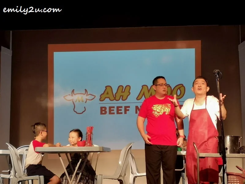 Lee eats at Ah Moo Beef Noodles