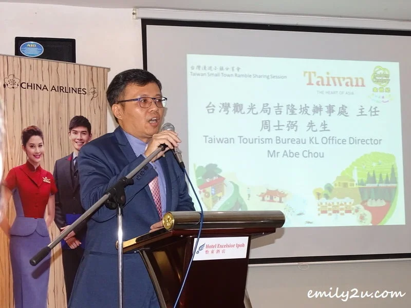 Taiwan Tourism Bureau Kuala Lumpur Office Director, Mr Abe Zhou