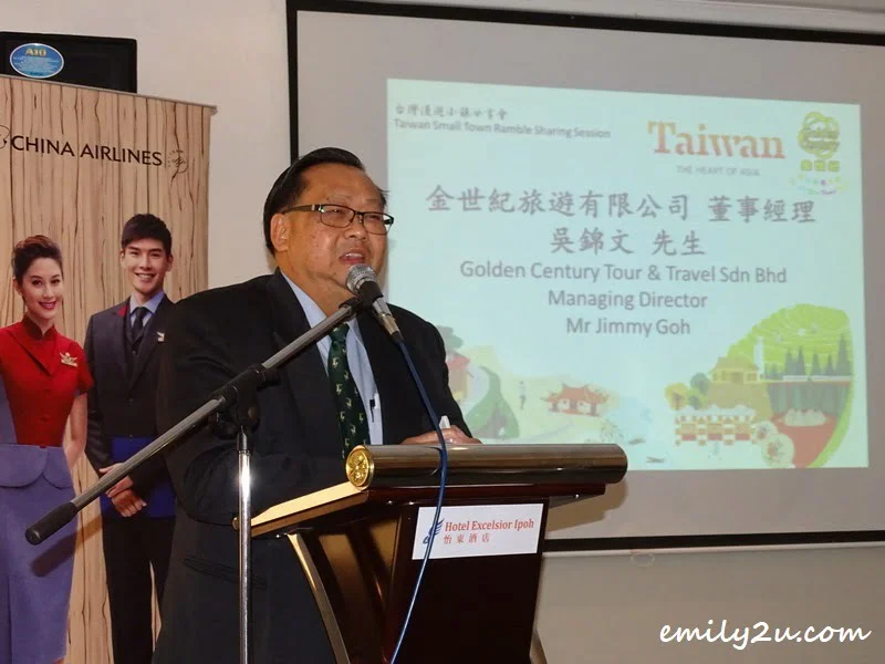  host of the event, Golden Century Tour & Travel Sdn Bhd Managing Director, Mr Jimmy Goh