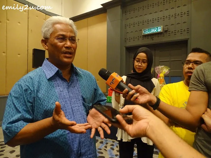 a brief press conference