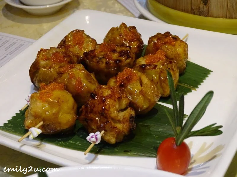 Pan-fried Siew Mai with Crab Roe