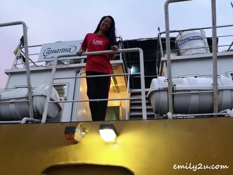 Elias, one of the crewmen, guided me on posing at every corner of the houseboat