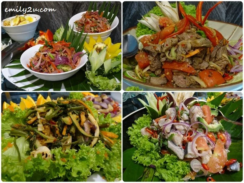 assortment of kerabu