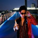 Frank at Millennium Bridge London for his Chase music video