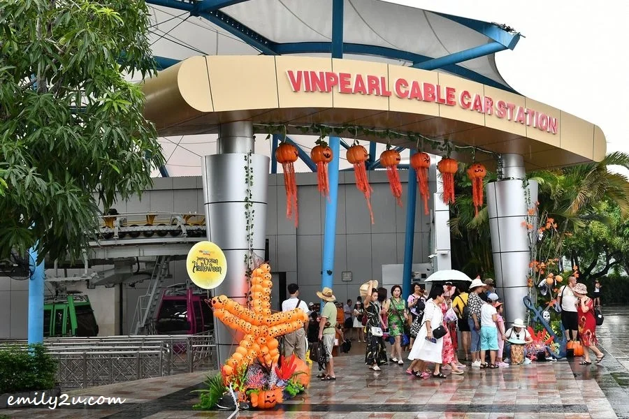 Vinpearl Land Cable Car Station on Hon Tre Island