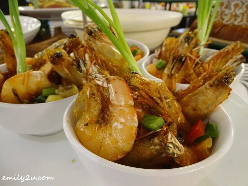 Pan-grilled Marinated Prawns