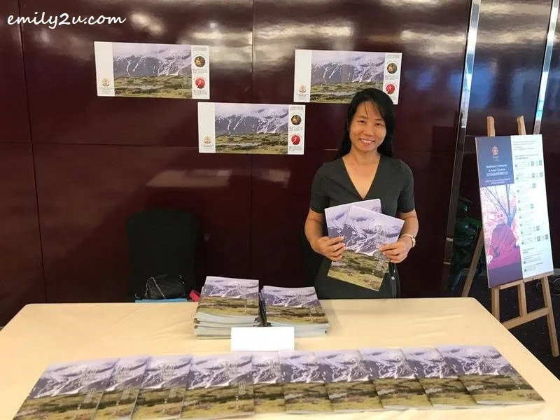 manning the charity booth