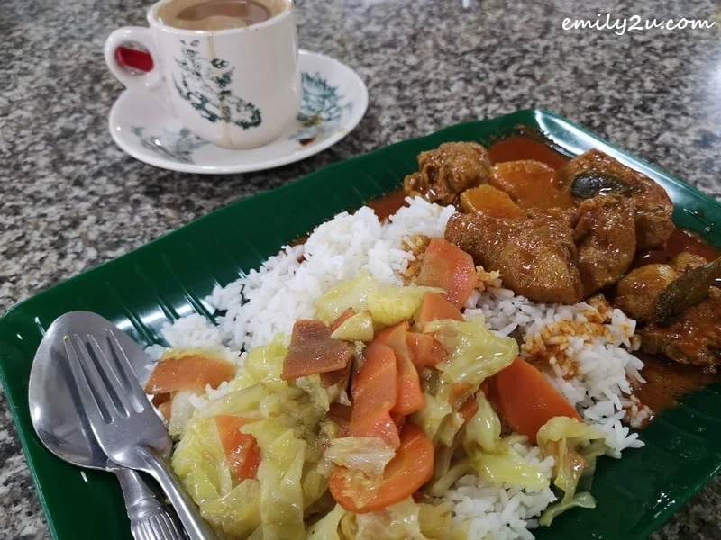 Indian chicken curry rice