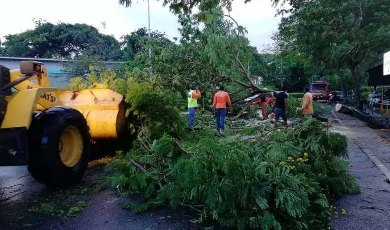 Freak Thunderstorm Rips Through Ipoh