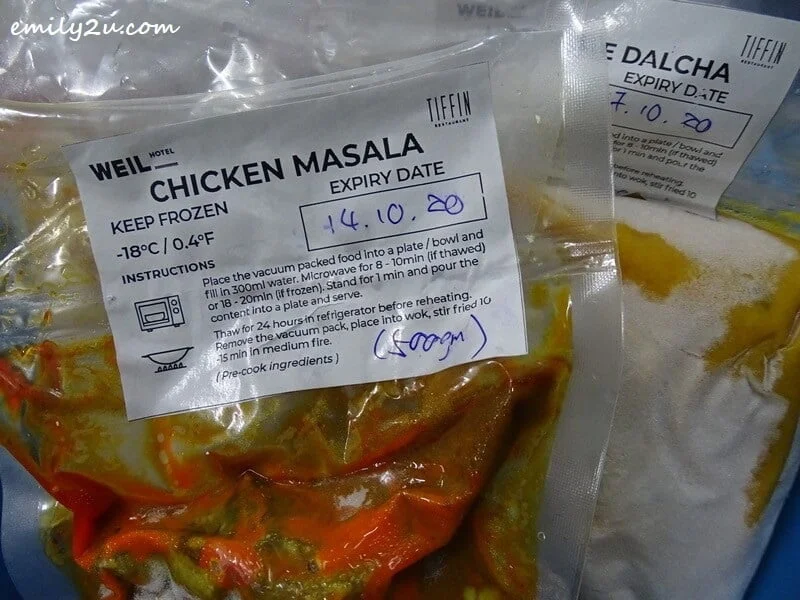 each pack of food has specific instructions that are easy to follow