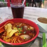 Curry Noodles with char siew and taufu pok