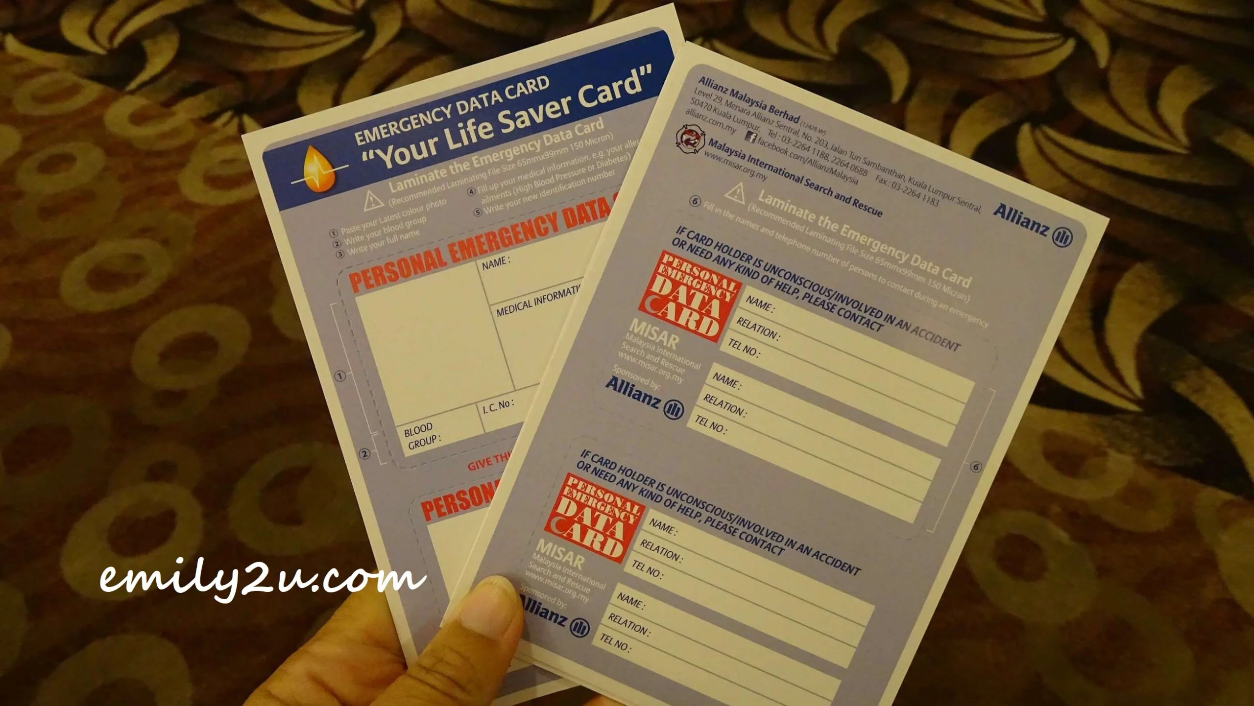 Govt-approved Emergency Data Card