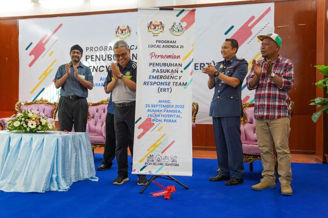 launch of Emergency Response Team (ERT) at the Ashby Road flats along Jalan Hospital, Ipoh