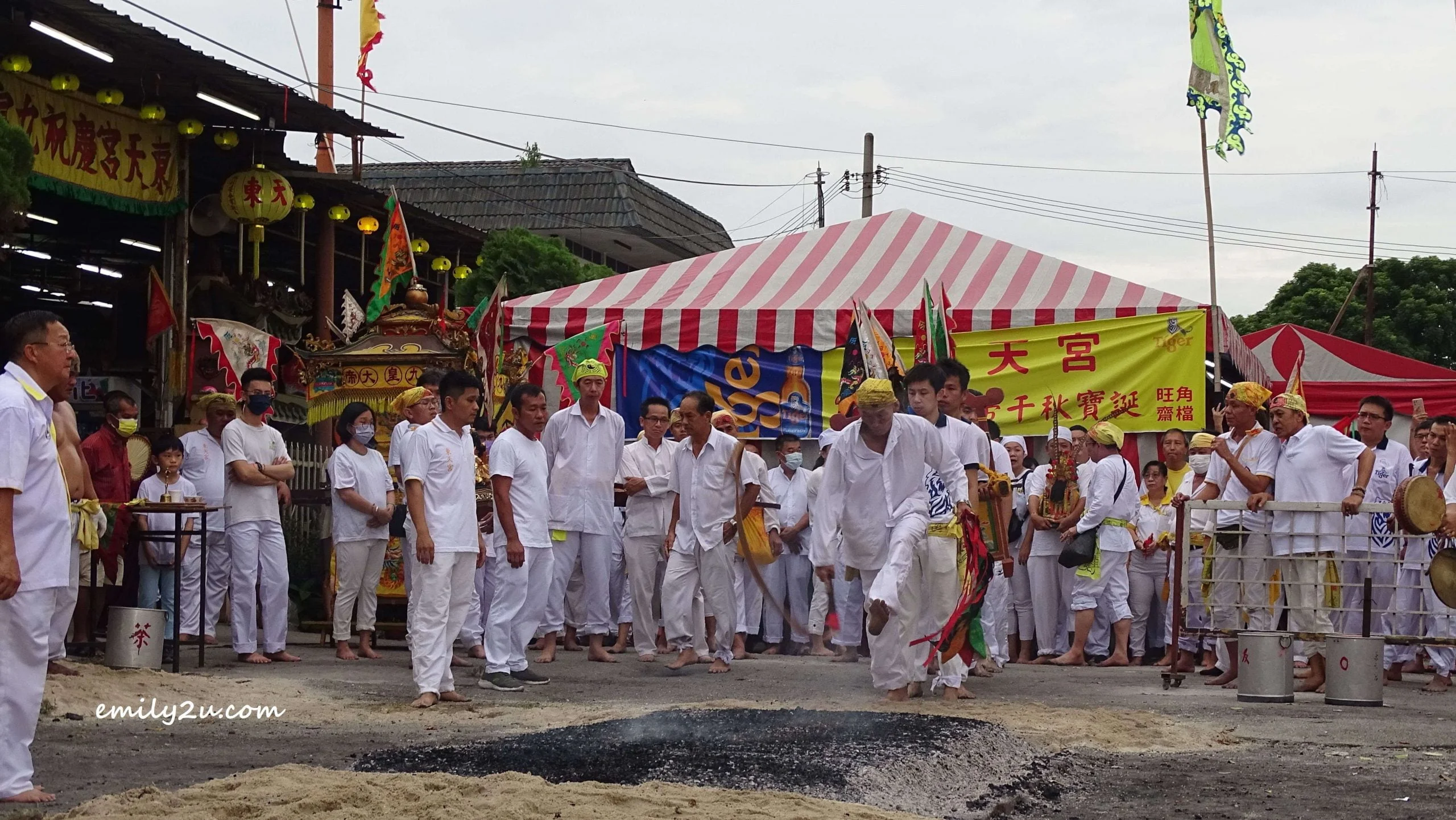 purification ritual in progress