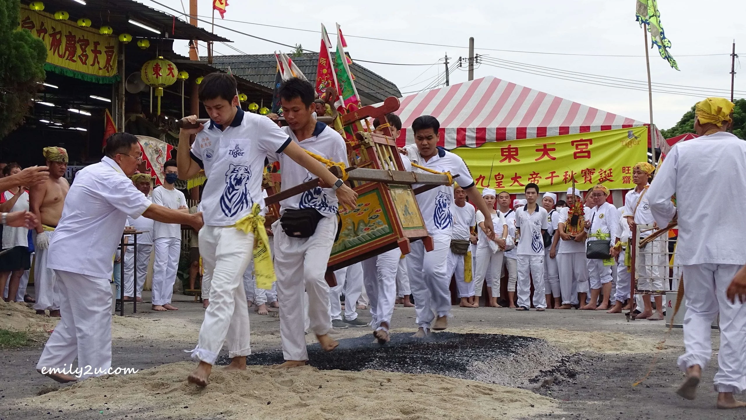 purification ritual in progress