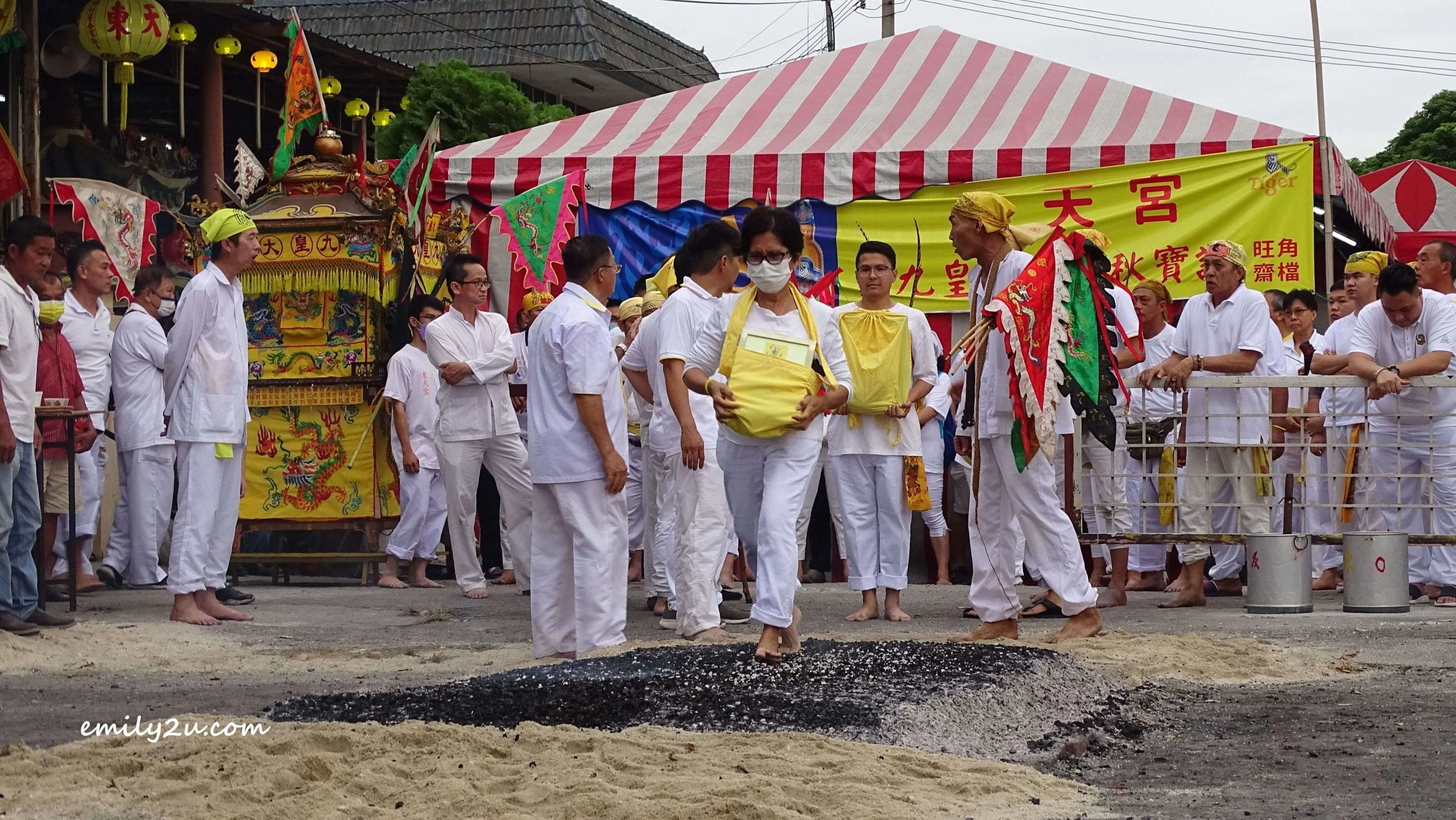 purification ritual in progress