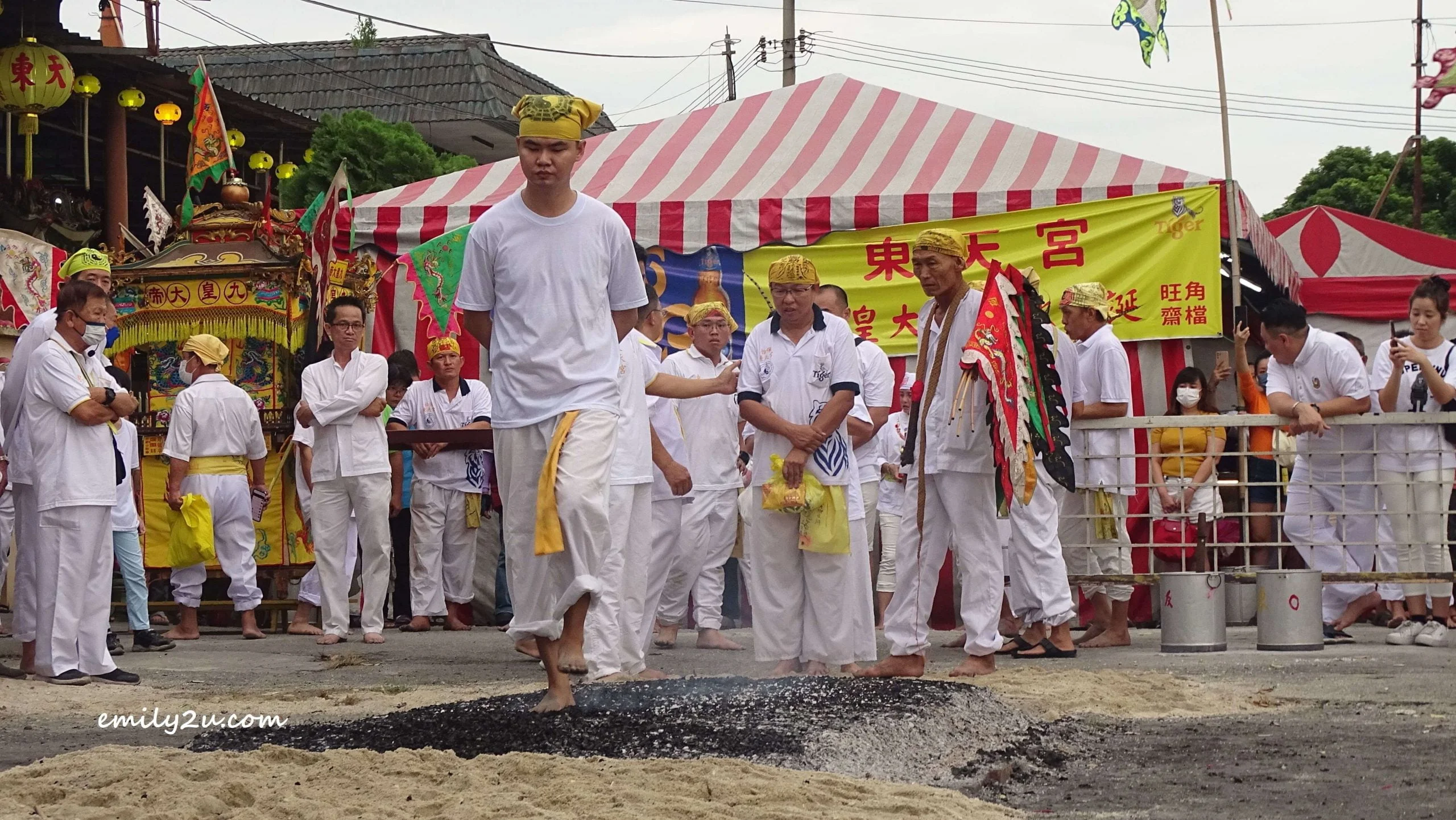 purification ritual in progress