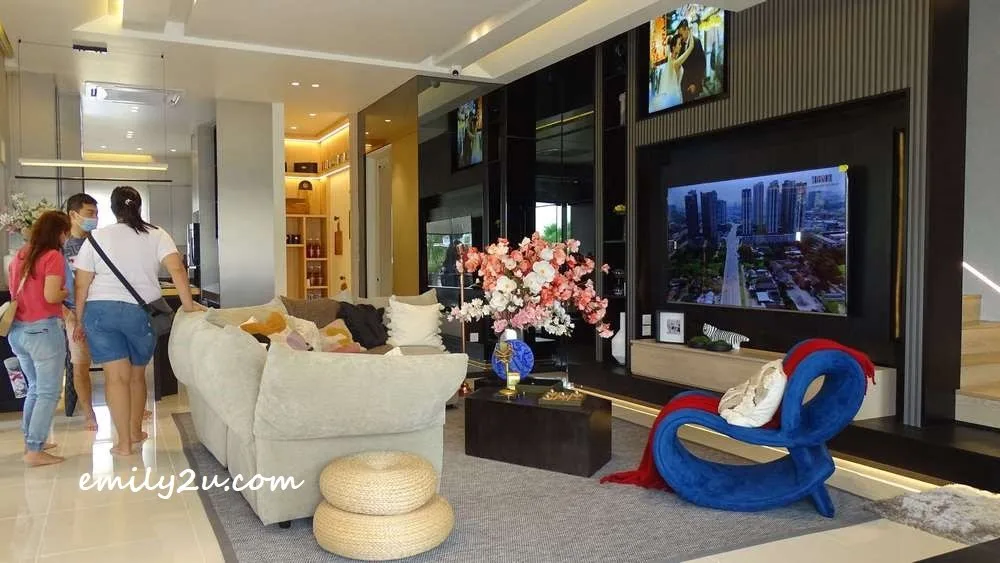 The living room of Jia @ Ipoh South