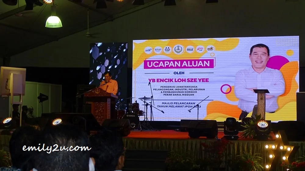 YB Loh Sze Yee, Chairman of Tourism, Industry, Investment & Corridor Development Committee of the Perak State Government