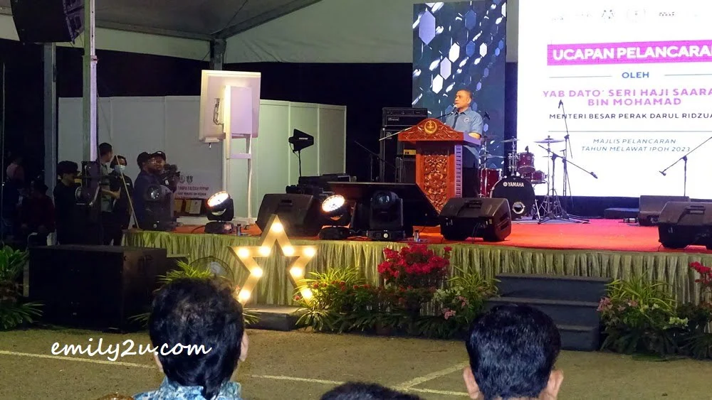 YAB. Dato’ Seri Saarani Mohamad officiates StarVendors Foodtival X #TravelPeraklah 2022