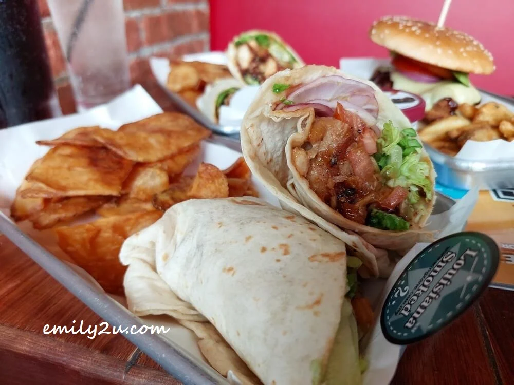 Supreme Grilled Chicken Tortilla in Lousiana Smoked flavour of smoky BBQ enhanced with savoury spices and a hint of citrus