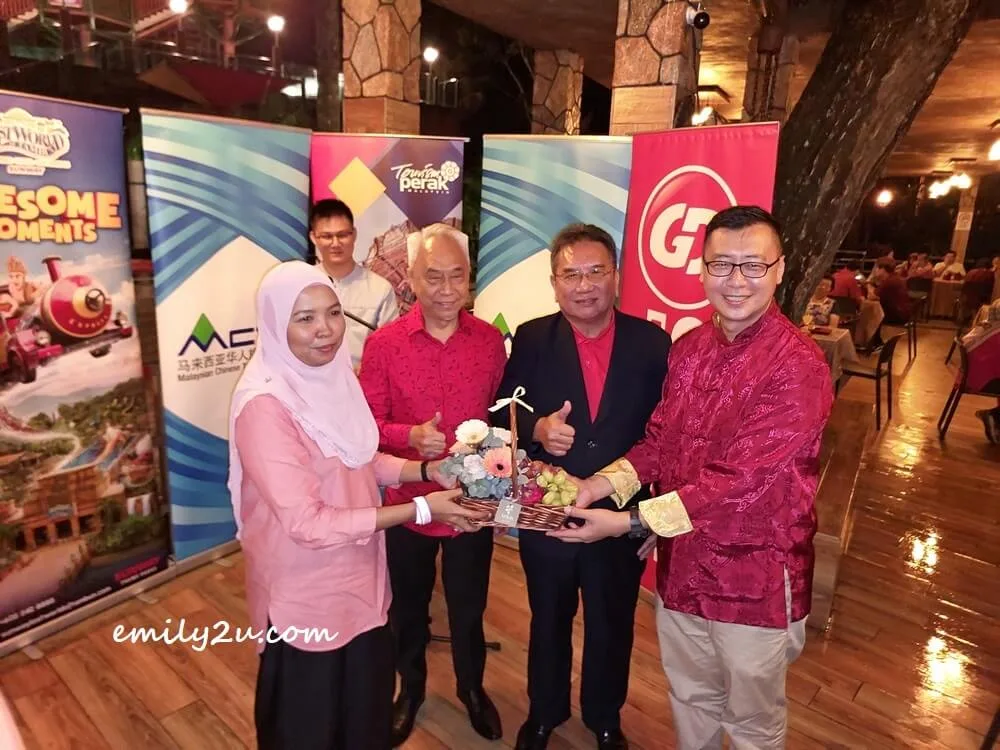 presenting a token of appreciation