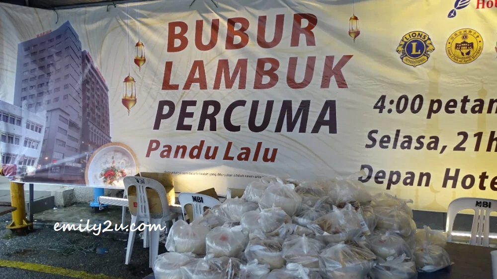 free bubur lambuk to be distributed via drive-through