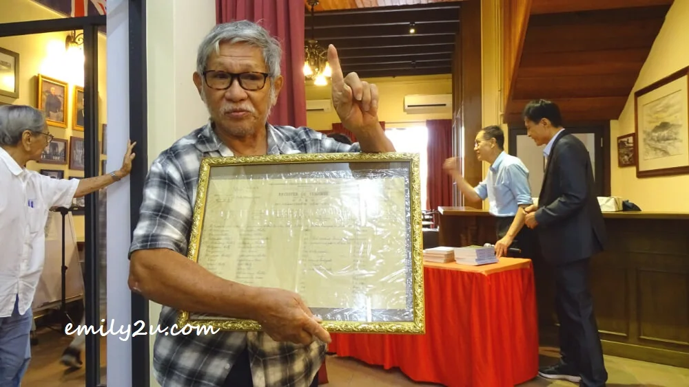a framed-up Register of Tenants for one of the new villages during the Emergency