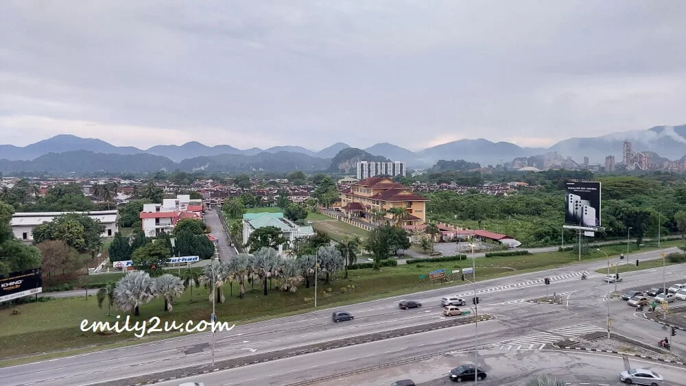 Kledang Range view from 7 Sky @ MH Hotel Ipoh (7th floor)