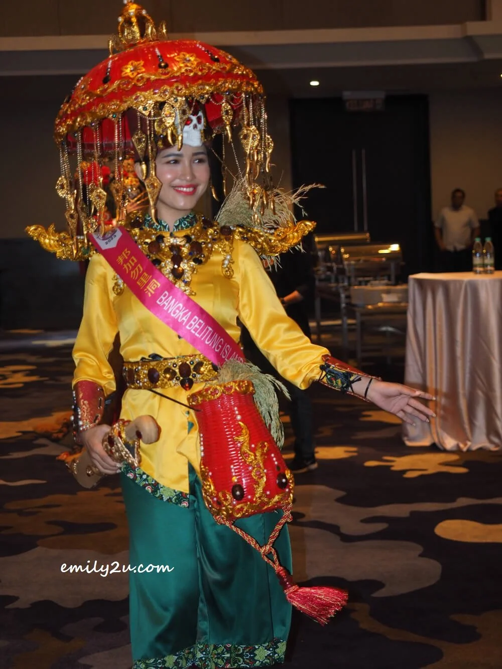 Yola Metry representing Bangka & Belitung Islands, Indonesia