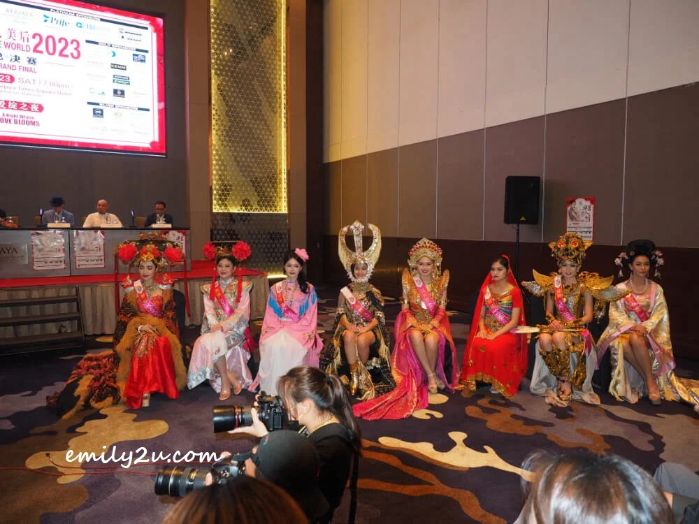 some of the finalists of Miss Chinese World 2023