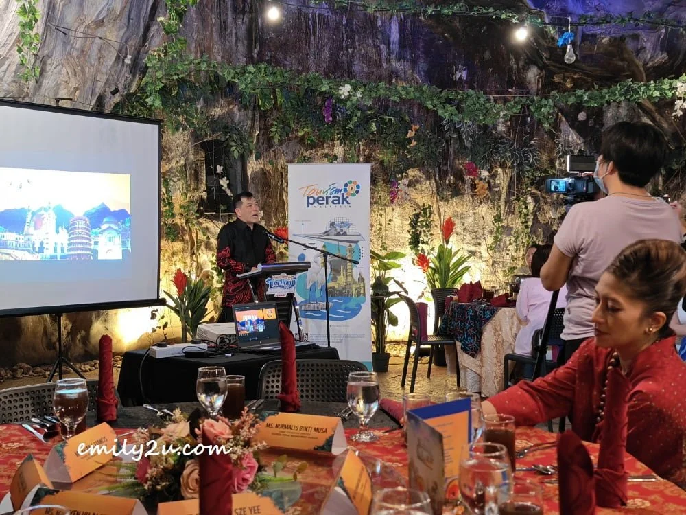 welcome speech by YB Loh Sze Yee, Chairman of the Tourism, Industry, Investment, and Corridor Development Committee of the Perak State Government