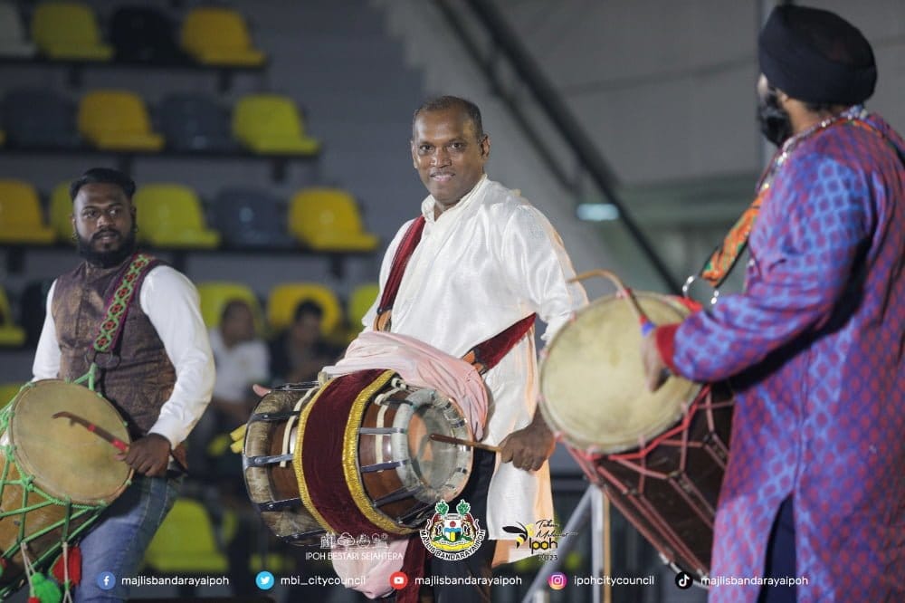 Subain Singam joins Kumpulan Jas Dhol Bhangra Ipoh