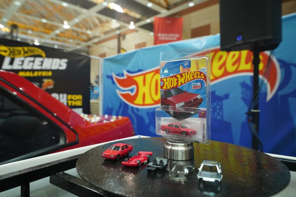 The event showcases the work in progress of Hot Wheels Proton Saga 1:64 die-cast that will be available for purchase in end December this year.