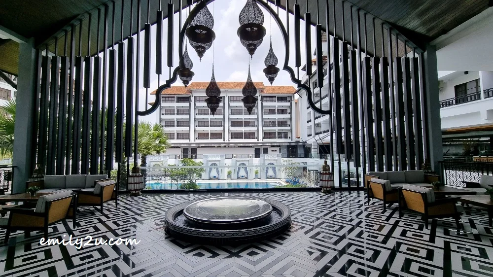 a sneak peek of the pristine pool beyond