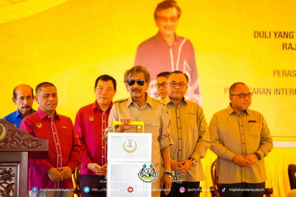launch gimmick of International Geopark Run (IGR) Series 0.1 2024 Kinta Valley