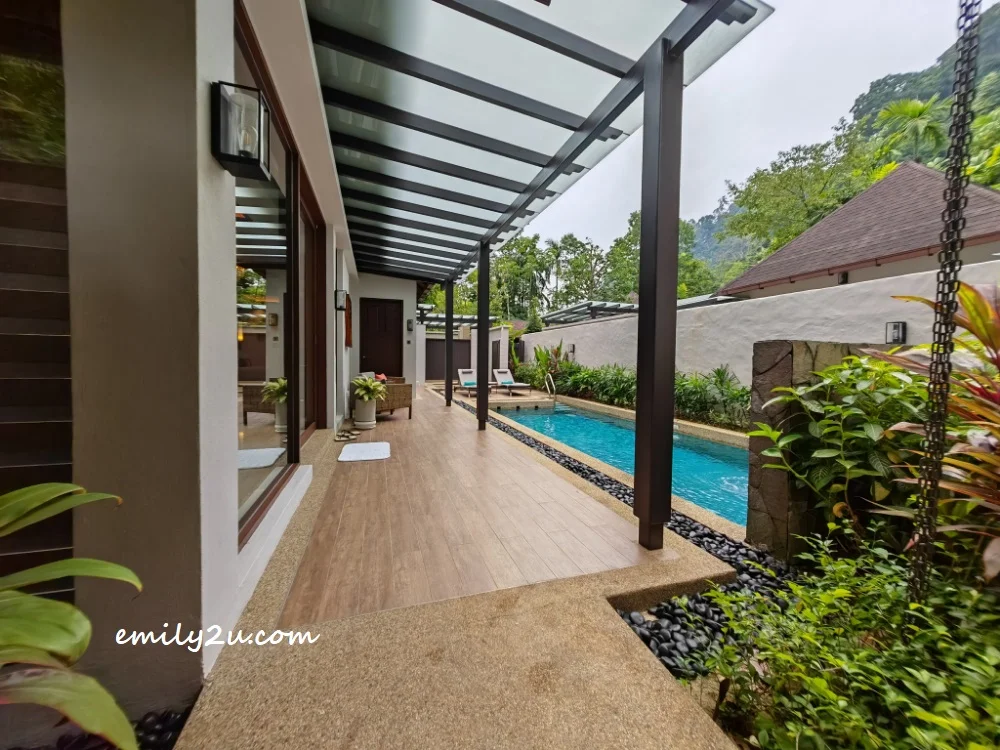 walkway to the villa