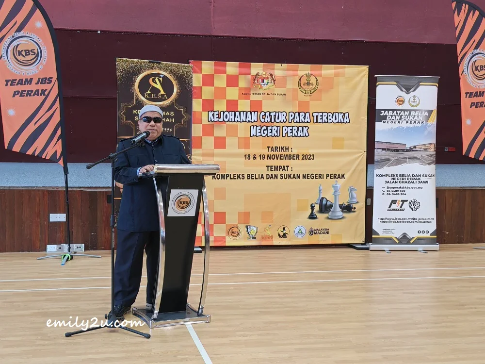 Dato' Haji Mah Hassan Bin Haji Omar, President Persatuan Catur OKU Malaysia